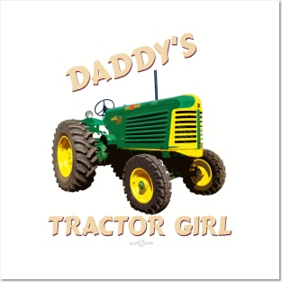 Daddy's tractor girl Posters and Art